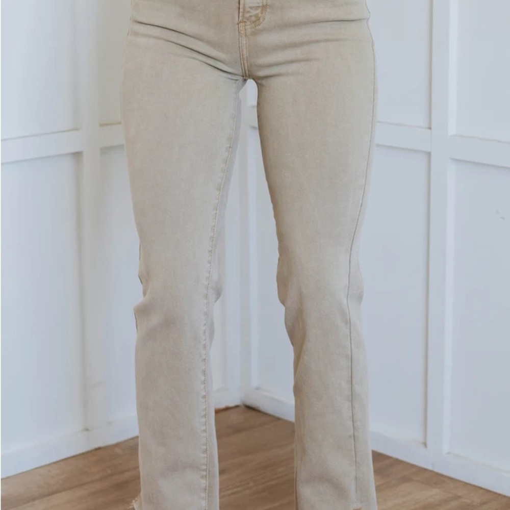 Classic Tan Straight Leg Women's Jeans